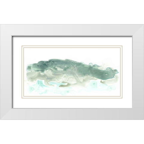 Liquid Landscape I White Modern Wood Framed Art Print with Double Matting by Vess, June Erica