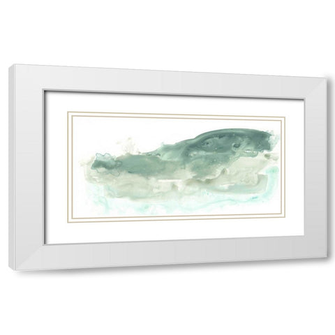 Liquid Landscape II White Modern Wood Framed Art Print with Double Matting by Vess, June Erica