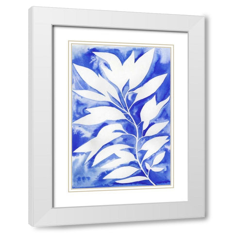 Ink Blot Vine I White Modern Wood Framed Art Print with Double Matting by Popp, Grace