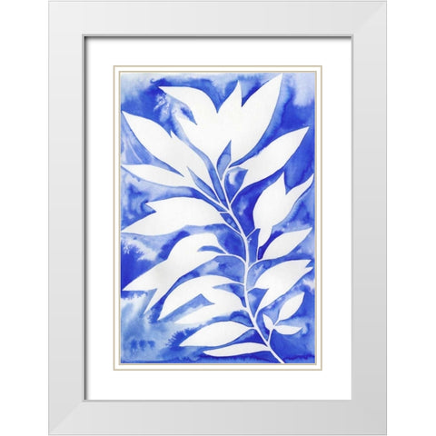 Ink Blot Vine I White Modern Wood Framed Art Print with Double Matting by Popp, Grace