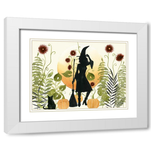 The Witchs Garden II White Modern Wood Framed Art Print with Double Matting by Popp, Grace