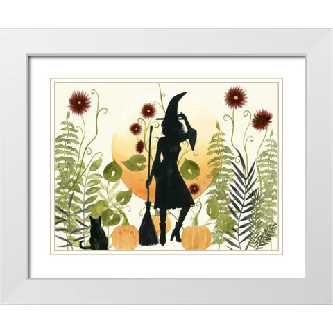 The Witchs Garden II White Modern Wood Framed Art Print with Double Matting by Popp, Grace