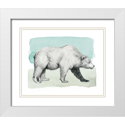 Animale II White Modern Wood Framed Art Print with Double Matting by Popp, Grace