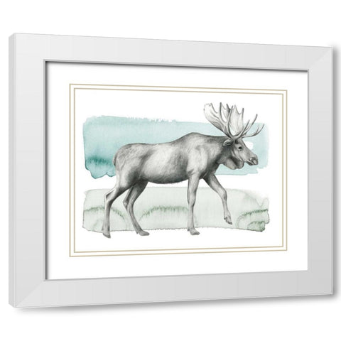 Animale III White Modern Wood Framed Art Print with Double Matting by Popp, Grace