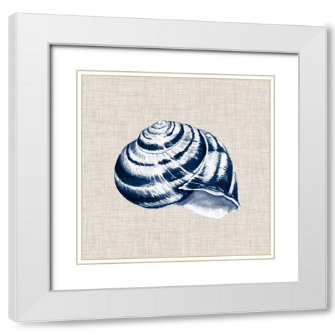 Ocean Memento I White Modern Wood Framed Art Print with Double Matting by Vision Studio