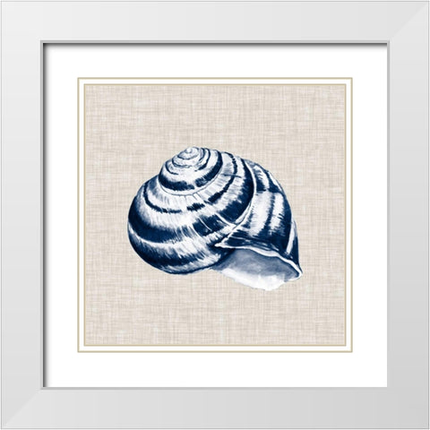 Ocean Memento I White Modern Wood Framed Art Print with Double Matting by Vision Studio