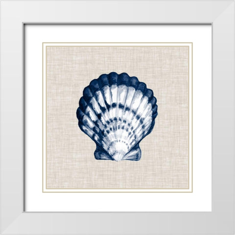 Ocean Memento III White Modern Wood Framed Art Print with Double Matting by Vision Studio
