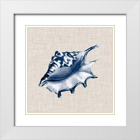 Ocean Memento IV White Modern Wood Framed Art Print with Double Matting by Vision Studio