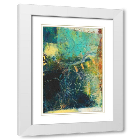 Underlying I White Modern Wood Framed Art Print with Double Matting by Jachimiec, Sue