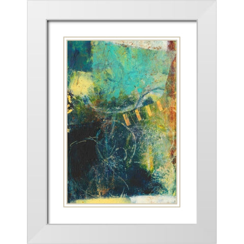 Underlying I White Modern Wood Framed Art Print with Double Matting by Jachimiec, Sue