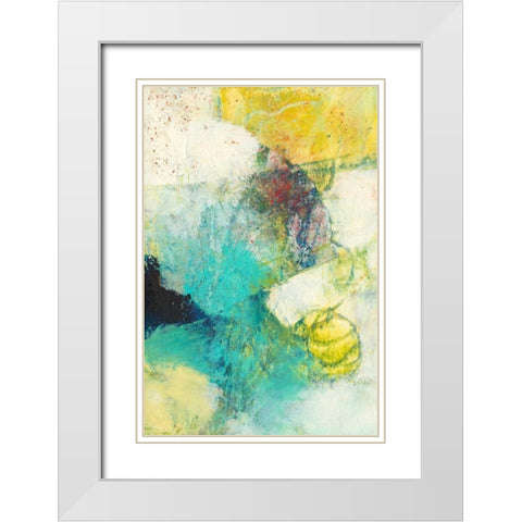 Underlying II White Modern Wood Framed Art Print with Double Matting by Jachimiec, Sue