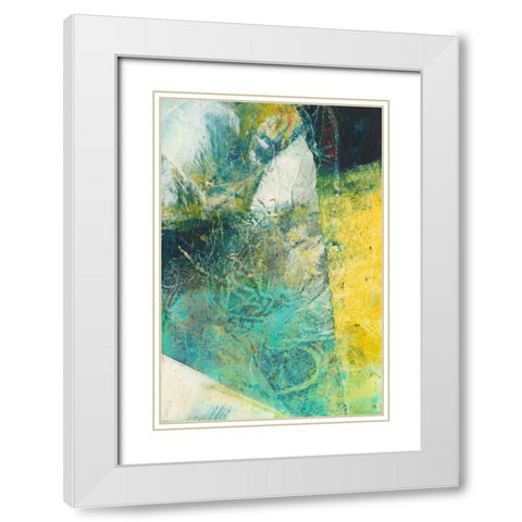 Underlying III White Modern Wood Framed Art Print with Double Matting by Jachimiec, Sue
