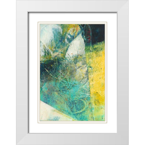 Underlying III White Modern Wood Framed Art Print with Double Matting by Jachimiec, Sue