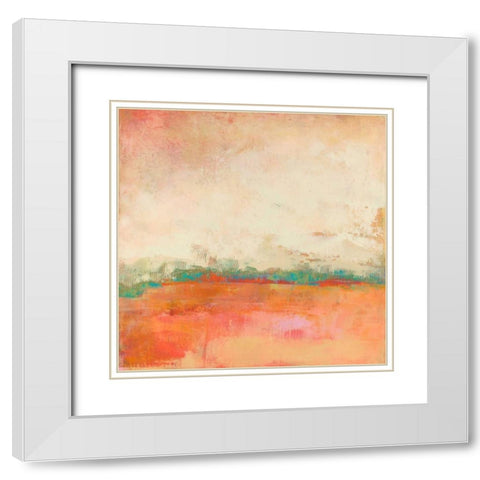 Apricity  I White Modern Wood Framed Art Print with Double Matting by Jachimiec, Sue