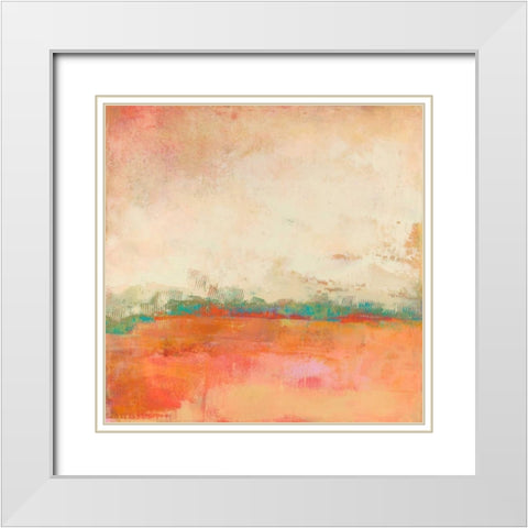 Apricity  I White Modern Wood Framed Art Print with Double Matting by Jachimiec, Sue