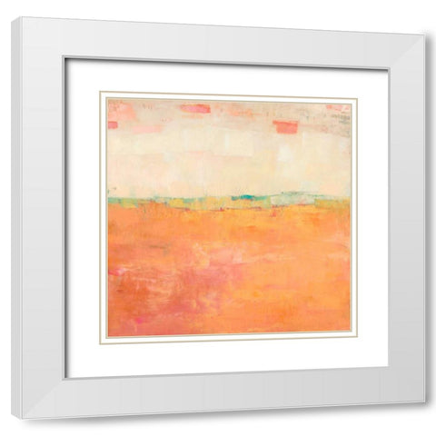 Apricity  II White Modern Wood Framed Art Print with Double Matting by Jachimiec, Sue