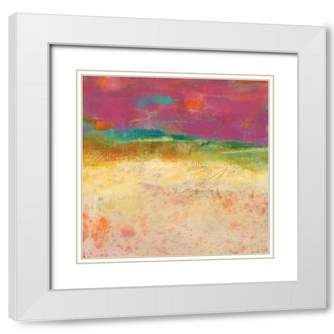 Apricity  III White Modern Wood Framed Art Print with Double Matting by Jachimiec, Sue