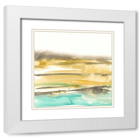 Mountains to Sea III White Modern Wood Framed Art Print with Double Matting by Goldberger, Jennifer