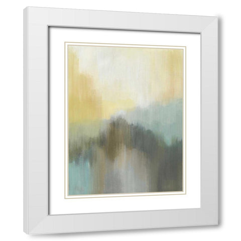 Early Morning Dew II White Modern Wood Framed Art Print with Double Matting by Jerry, Alison