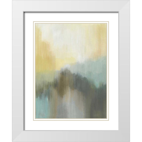 Early Morning Dew II White Modern Wood Framed Art Print with Double Matting by Jerry, Alison