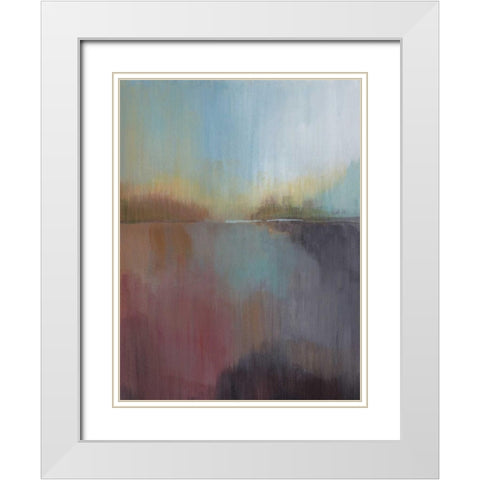 Canyon Mist I White Modern Wood Framed Art Print with Double Matting by Jerry, Alison