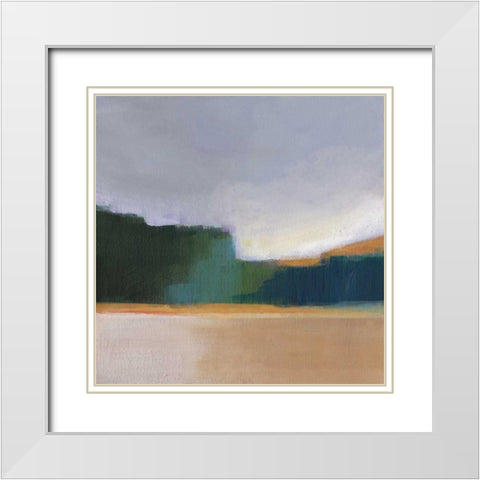Solitude I White Modern Wood Framed Art Print with Double Matting by Jerry, Alison