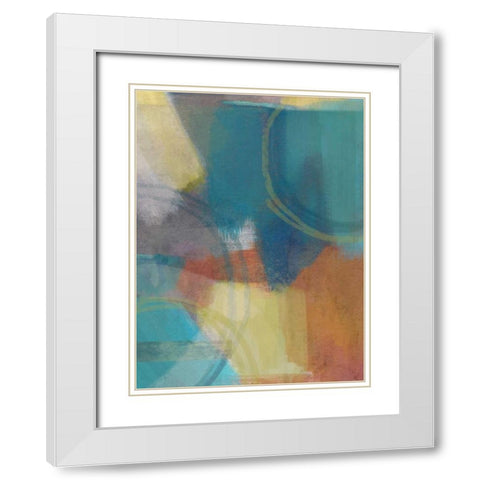 East Wind II White Modern Wood Framed Art Print with Double Matting by Jerry, Alison