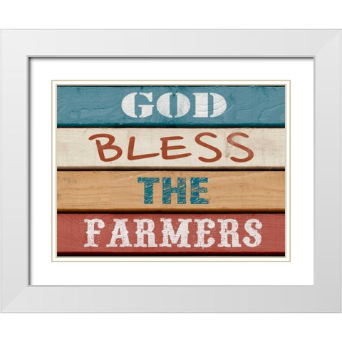 Farm Sentiment III White Modern Wood Framed Art Print with Double Matting by Saunders, Alonzo