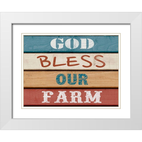 Farm Sentiment IV White Modern Wood Framed Art Print with Double Matting by Saunders, Alonzo