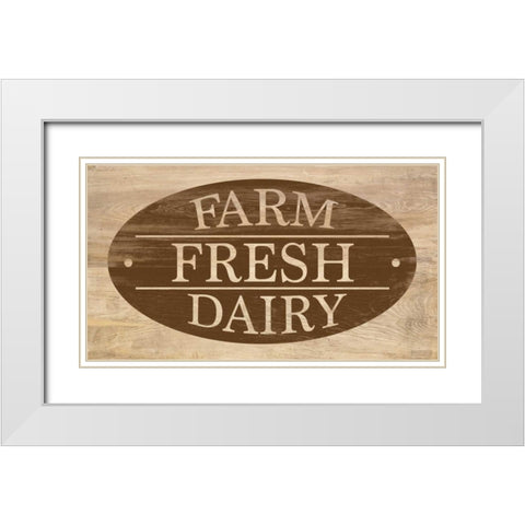 Farm Store II White Modern Wood Framed Art Print with Double Matting by Saunders, Alonzo