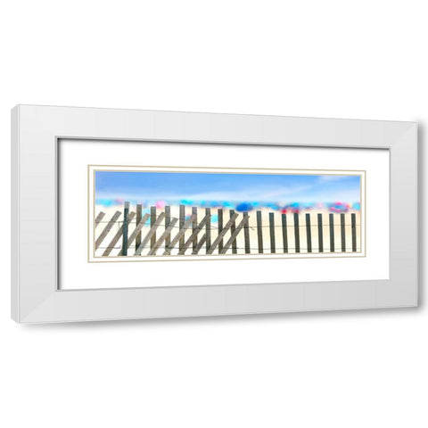 Beachscape II White Modern Wood Framed Art Print with Double Matting by McLoughlin, James