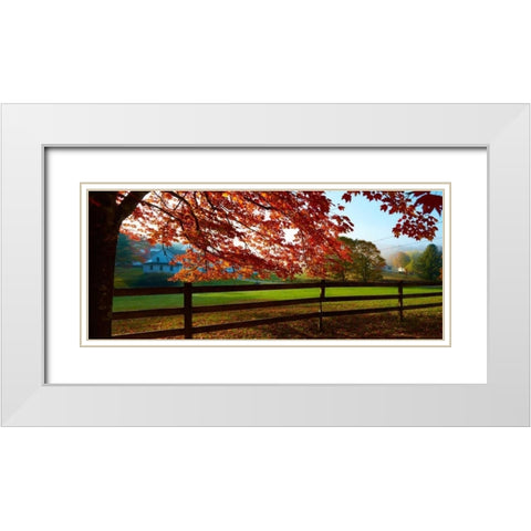 Farm and Country IX White Modern Wood Framed Art Print with Double Matting by McLoughlin, James