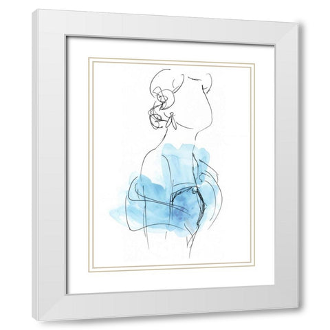 Fashion Splash II White Modern Wood Framed Art Print with Double Matting by Vess, June Erica