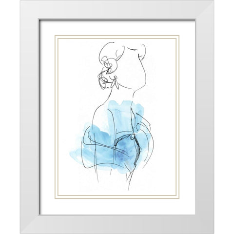 Fashion Splash II White Modern Wood Framed Art Print with Double Matting by Vess, June Erica