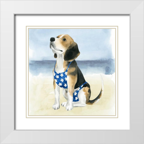 Hot Dog II White Modern Wood Framed Art Print with Double Matting by Popp, Grace