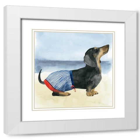 Hot Dog IV White Modern Wood Framed Art Print with Double Matting by Popp, Grace