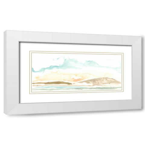 Daybreak at Sea II White Modern Wood Framed Art Print with Double Matting by Vess, June Erica