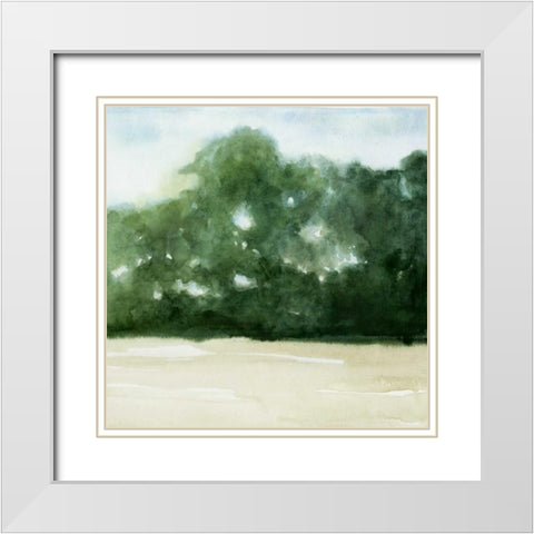 Loose Landscape II White Modern Wood Framed Art Print with Double Matting by Popp, Grace