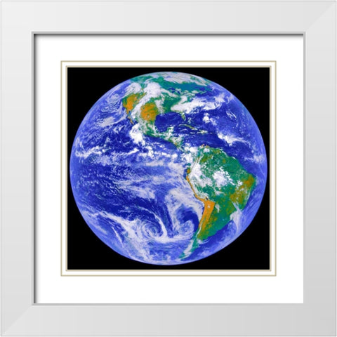 Space Photography I White Modern Wood Framed Art Print with Double Matting by Unknown