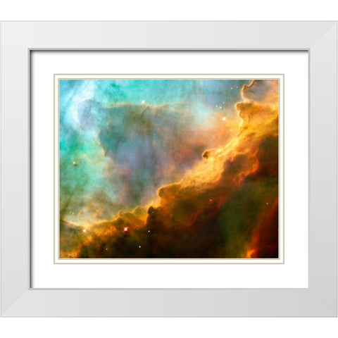 Space Photography X White Modern Wood Framed Art Print with Double Matting by Unknown