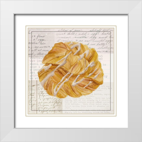 Sweet Tooth Pastries IV White Modern Wood Framed Art Print with Double Matting by Wang, Melissa