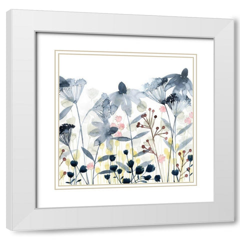 Layered Gardens II White Modern Wood Framed Art Print with Double Matting by Popp, Grace