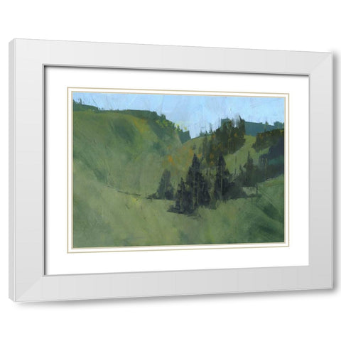 Radnor Walk White Modern Wood Framed Art Print with Double Matting by Bailey, Paul