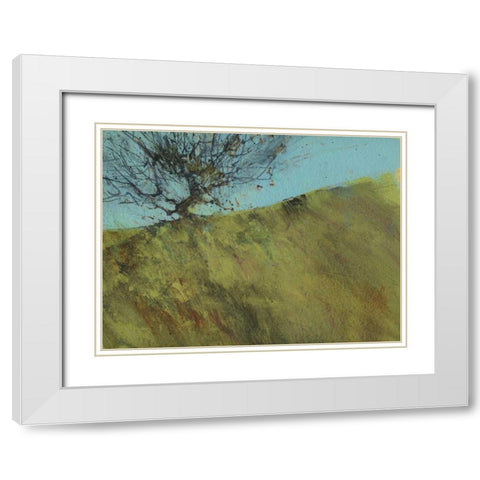 Gilfach Hawthorn White Modern Wood Framed Art Print with Double Matting by Bailey, Paul