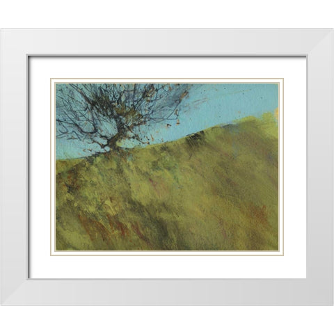 Gilfach Hawthorn White Modern Wood Framed Art Print with Double Matting by Bailey, Paul