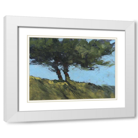 Hawthorne Duo White Modern Wood Framed Art Print with Double Matting by Bailey, Paul