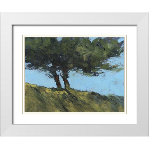 Hawthorne Duo White Modern Wood Framed Art Print with Double Matting by Bailey, Paul