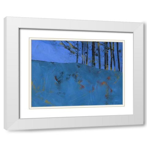 Token Trees White Modern Wood Framed Art Print with Double Matting by Bailey, Paul