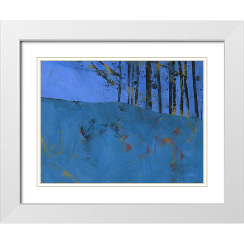 Token Trees White Modern Wood Framed Art Print with Double Matting by Bailey, Paul