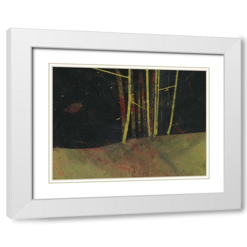 Into the Dark Wood White Modern Wood Framed Art Print with Double Matting by Bailey, Paul